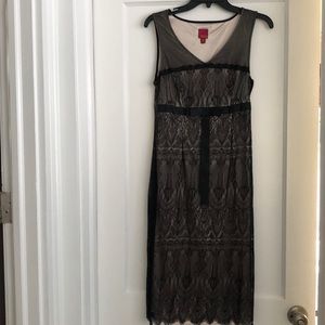 COPY - Black lace sheath style dress